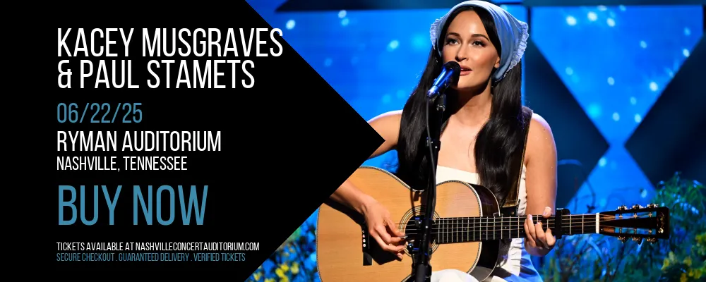 Kacey Musgraves & Paul Stamets at Ryman Auditorium