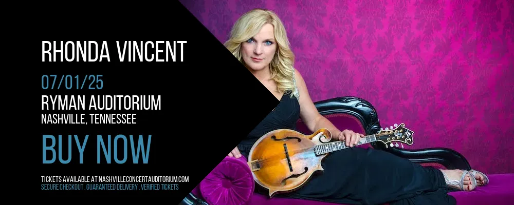 Rhonda Vincent at Ryman Auditorium