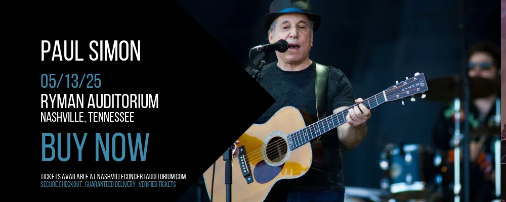 Paul Simon at Ryman Auditorium