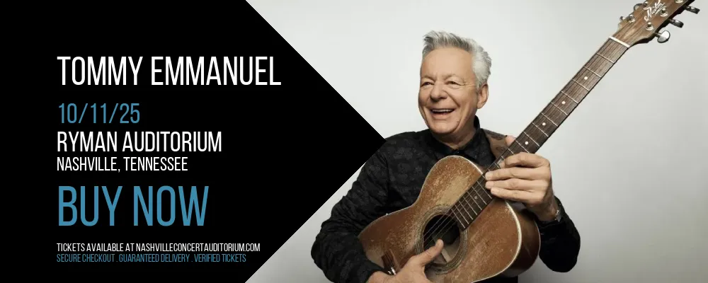 Tommy Emmanuel at Ryman Auditorium