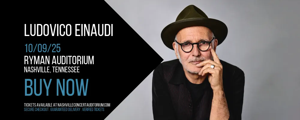 Ludovico Einaudi at Ryman Auditorium