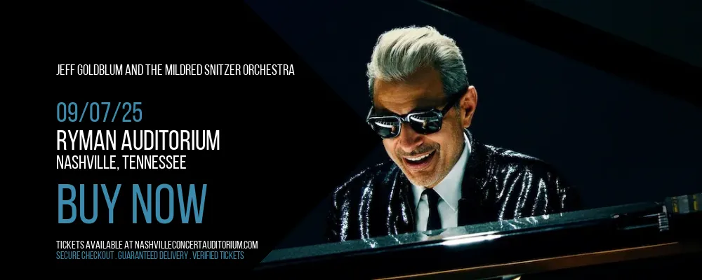 Jeff Goldblum and The Mildred Snitzer Orchestra at Ryman Auditorium