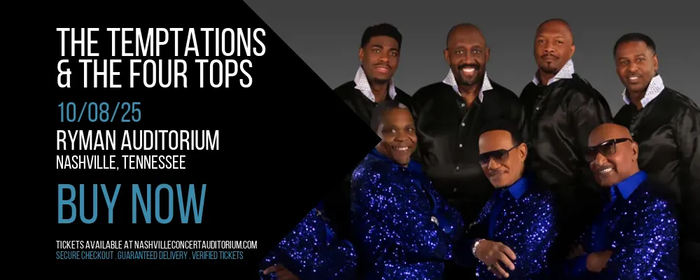 The Temptations & The Four Tops at Ryman Auditorium