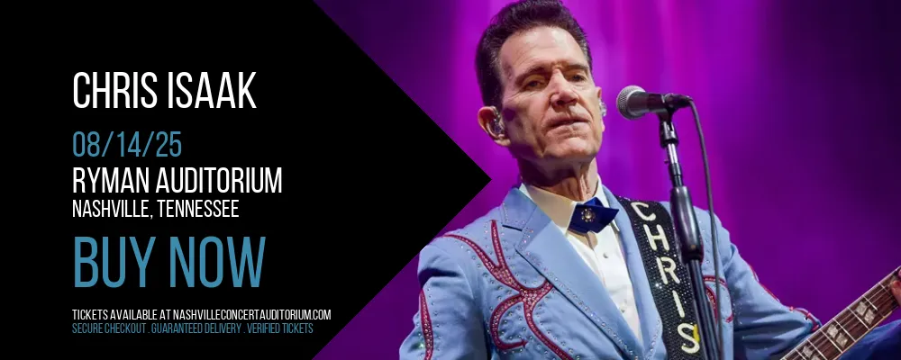 Chris Isaak at Ryman Auditorium