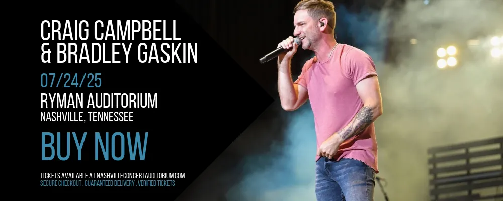 Craig Campbell & Bradley Gaskin at Ryman Auditorium