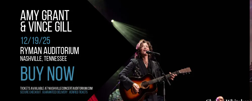 Amy Grant & Vince Gill at Ryman Auditorium