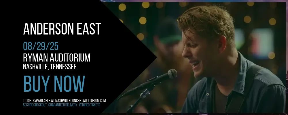 Anderson East at Ryman Auditorium