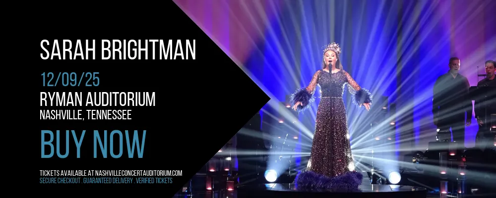 Sarah Brightman at Ryman Auditorium
