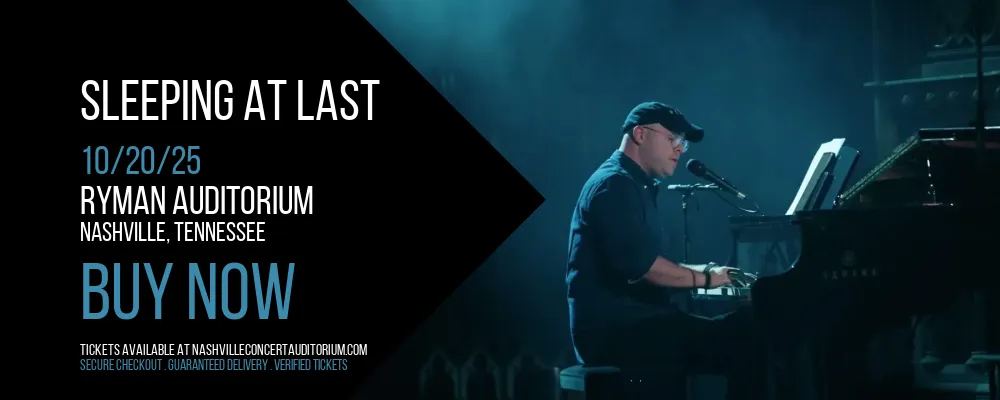 Sleeping At Last at Ryman Auditorium
