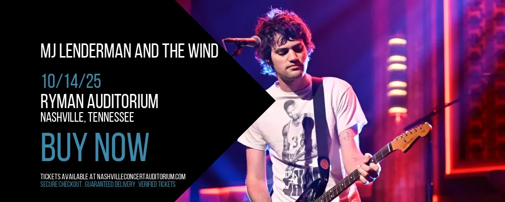 MJ Lenderman and The Wind at Ryman Auditorium