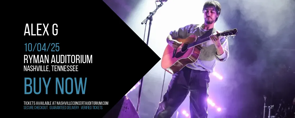 Alex G at Ryman Auditorium