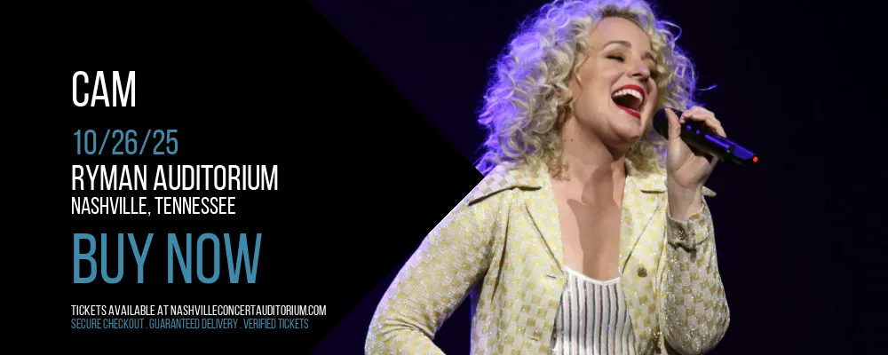 Cam at Ryman Auditorium