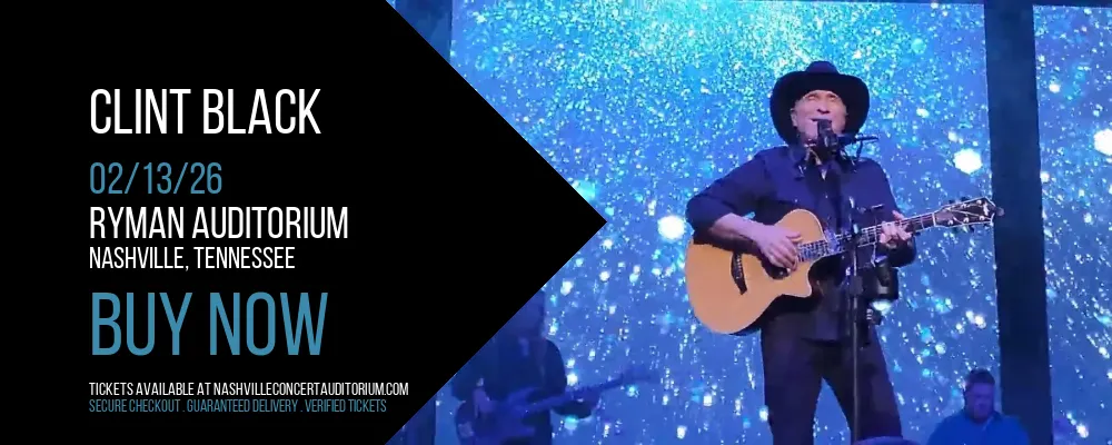 Clint Black at Ryman Auditorium