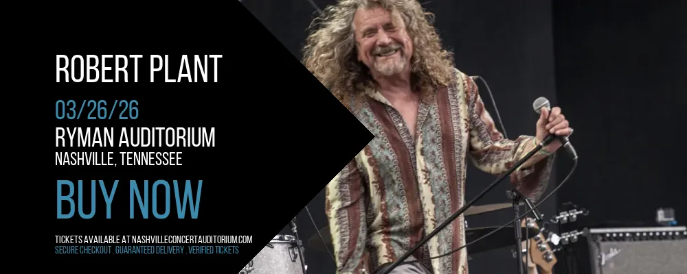 Robert Plant at Ryman Auditorium