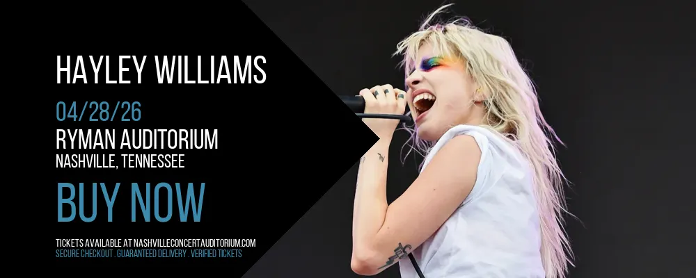 Hayley Williams at Ryman Auditorium