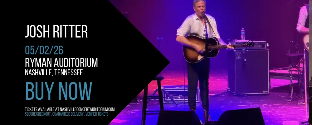 Josh Ritter at Ryman Auditorium