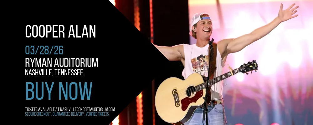 Cooper Alan at Ryman Auditorium