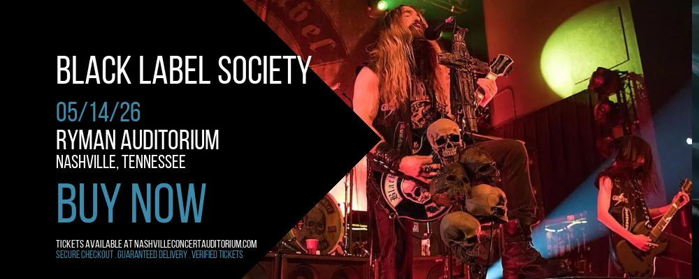Black Label Society at Ryman Auditorium