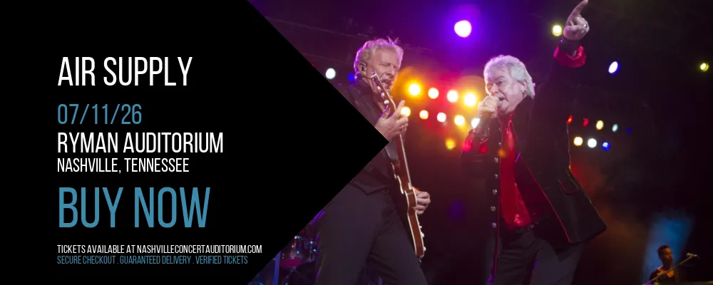 Air Supply at Ryman Auditorium