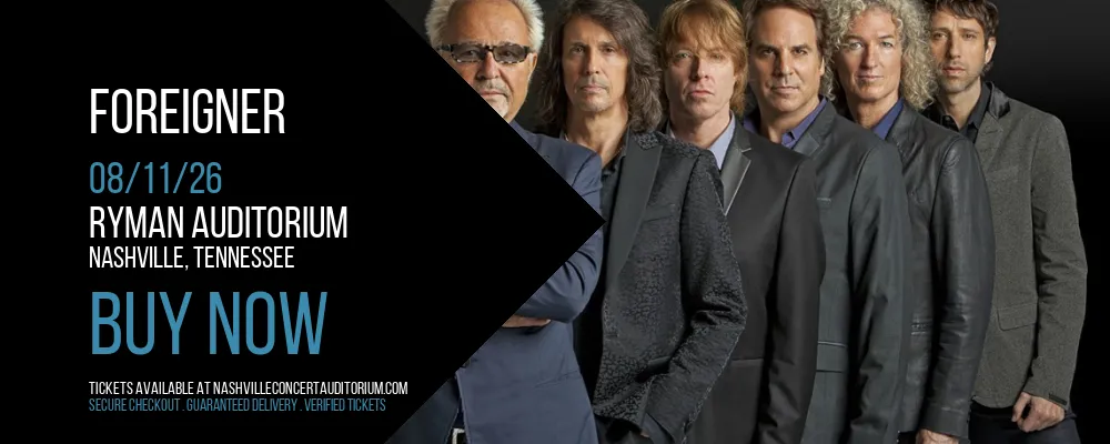 Foreigner at Ryman Auditorium