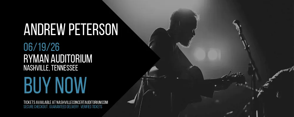 Andrew Peterson at Ryman Auditorium