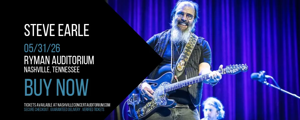 Steve Earle at Ryman Auditorium