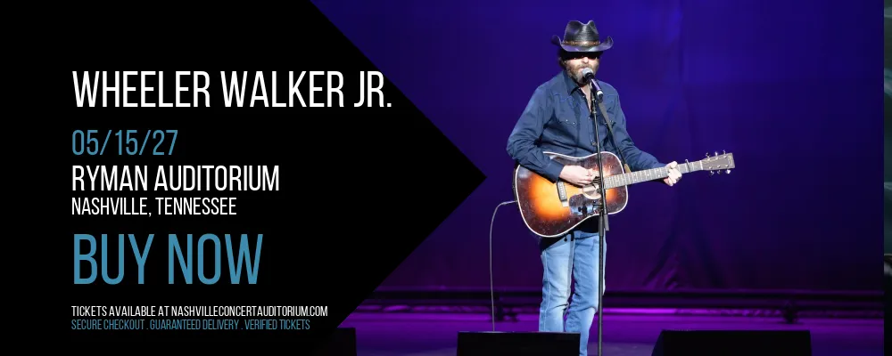 Wheeler Walker Jr. at Ryman Auditorium