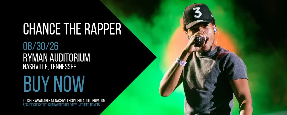 Chance The Rapper at Ryman Auditorium