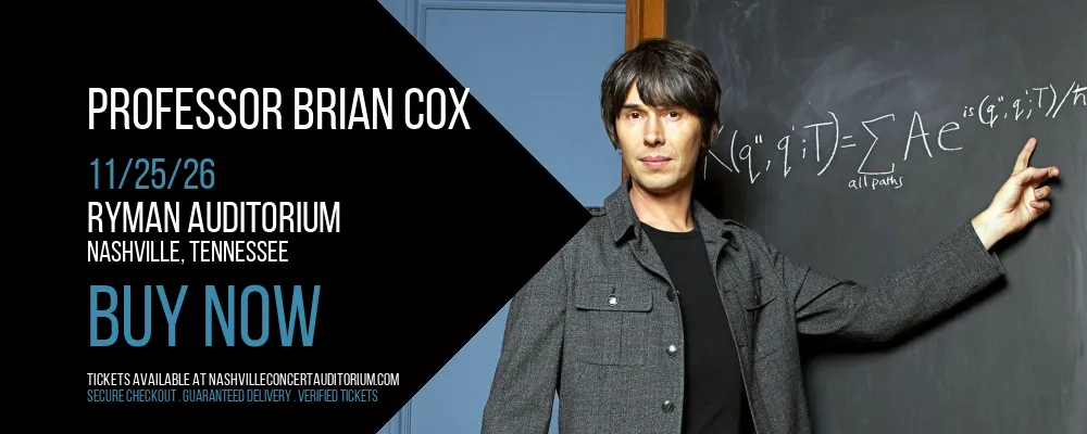 Professor Brian Cox at Ryman Auditorium
