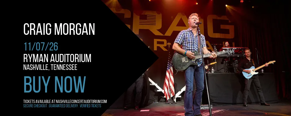 Craig Morgan at Ryman Auditorium