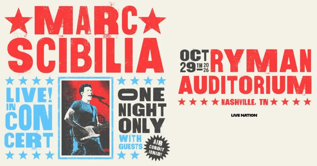 Marc Scibilia at Ryman Auditorium