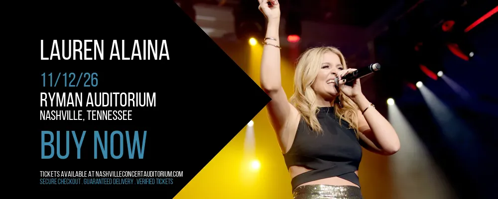 Lauren Alaina at Ryman Auditorium
